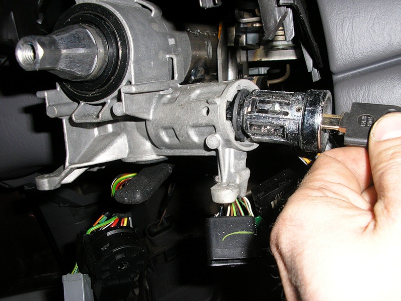 How to remove an ignition cylinder without a key?
